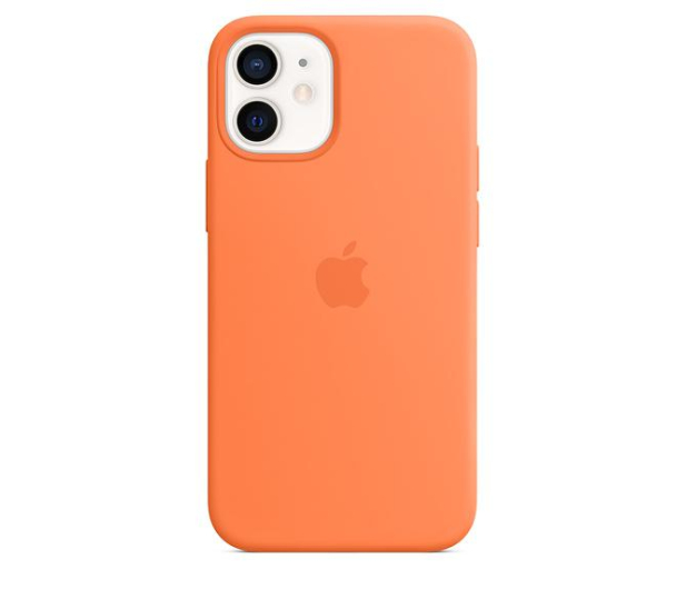 Apple Silikonowe etui iPhone 12 mini kumkwat - 598764 - zdjęcie 3